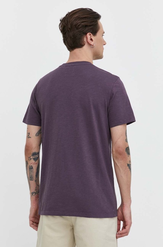 Odzież Superdry t-shirt bawełniany M1011893A.2AW fioletowy