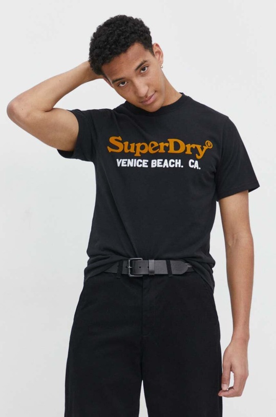 Superdry t-shirt sovrastampa nero M1011894A.9RN