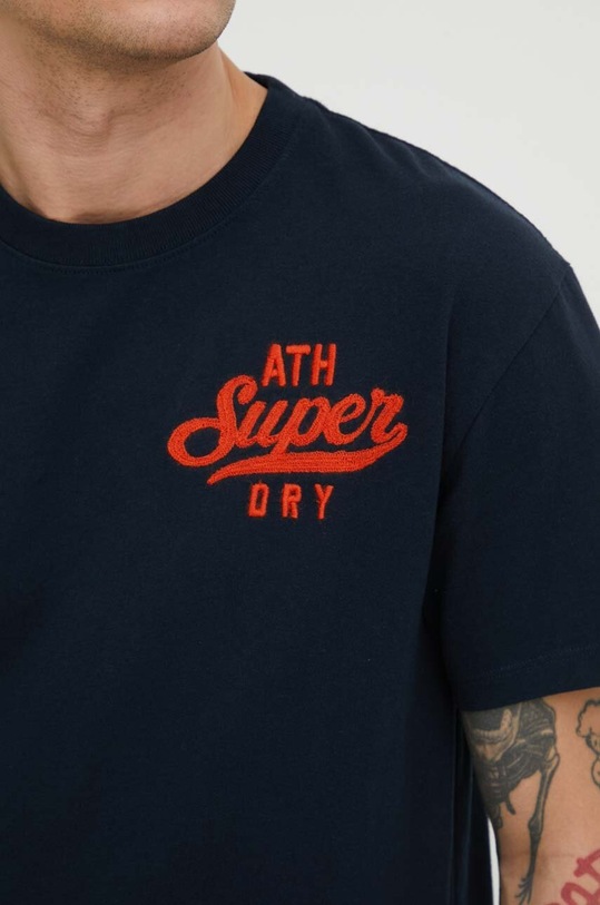Pamučna majica Superdry M1011914A.98T mornarsko plava