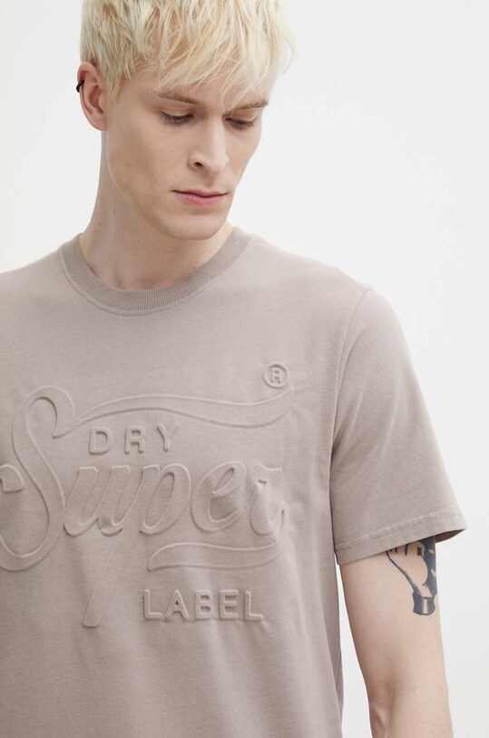 Бавовняна футболка Superdry бежевий M1011915A.1PC