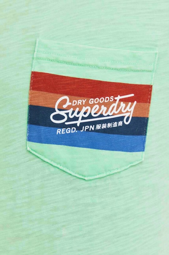 Superdry t-shirt bawełniany M1011904A.2AE zielony