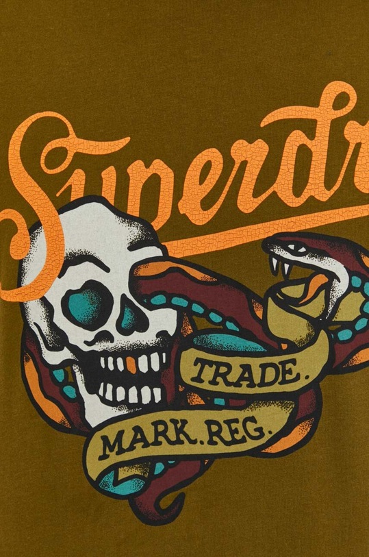 Bavlněné tričko Superdry M1011978A.IE0 zelená