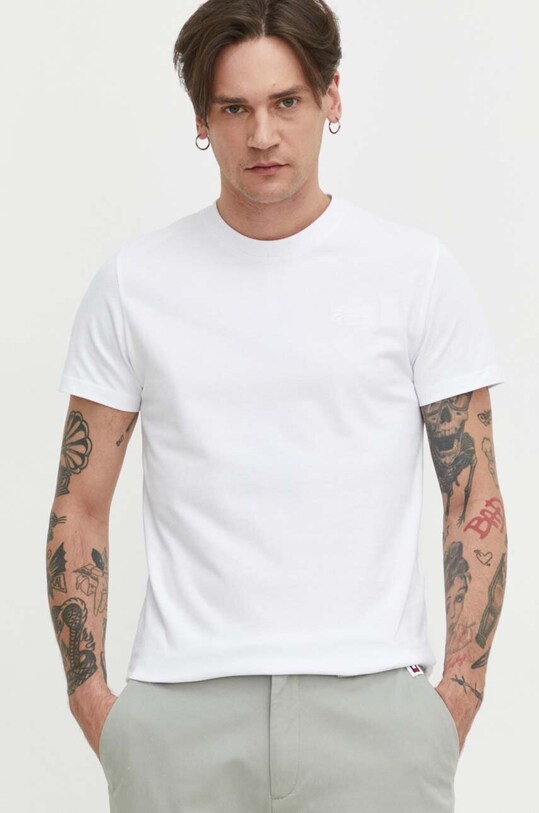 Superdry pamut póló pamut fehér M1011245M.44C