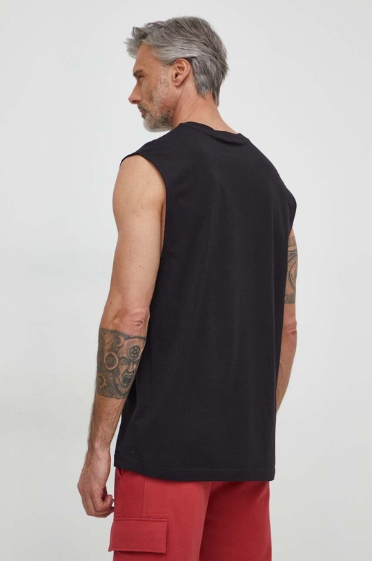 Ρούχα Βαμβακερό μπλουζάκι Calvin Klein Jeans J30J325211 μαύρο