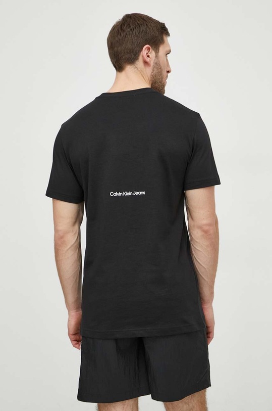 Odzież Calvin Klein Jeans t-shirt bawełniany J30J325930 czarny
