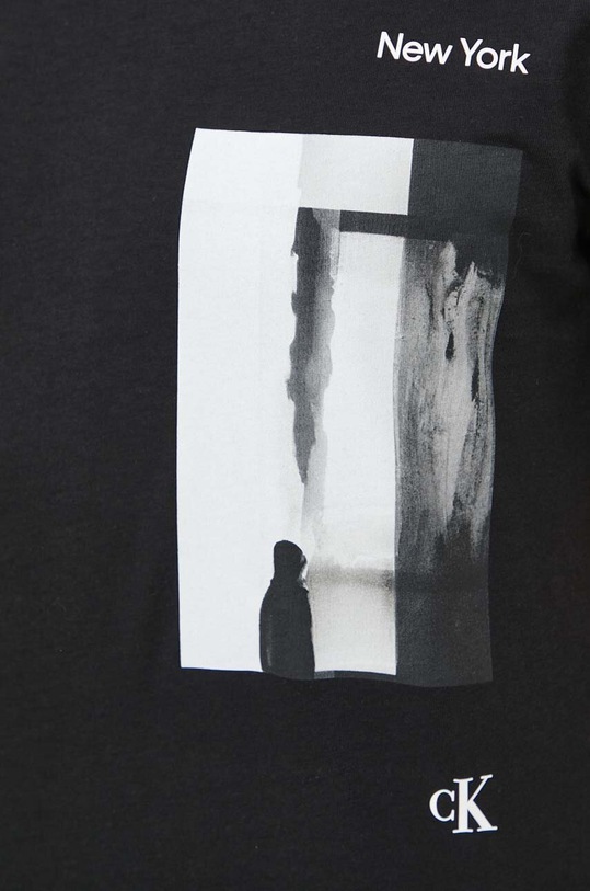 Calvin Klein Jeans t-shirt bawełniany J30J325930 czarny