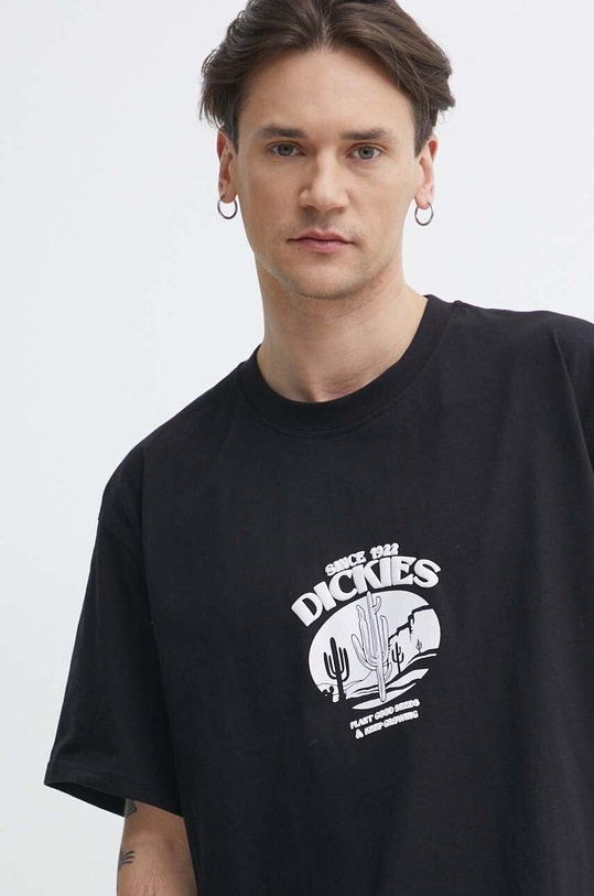 Bavlněné tričko Dickies TIMBERVILLE TEE SS černá DK0A4YR3