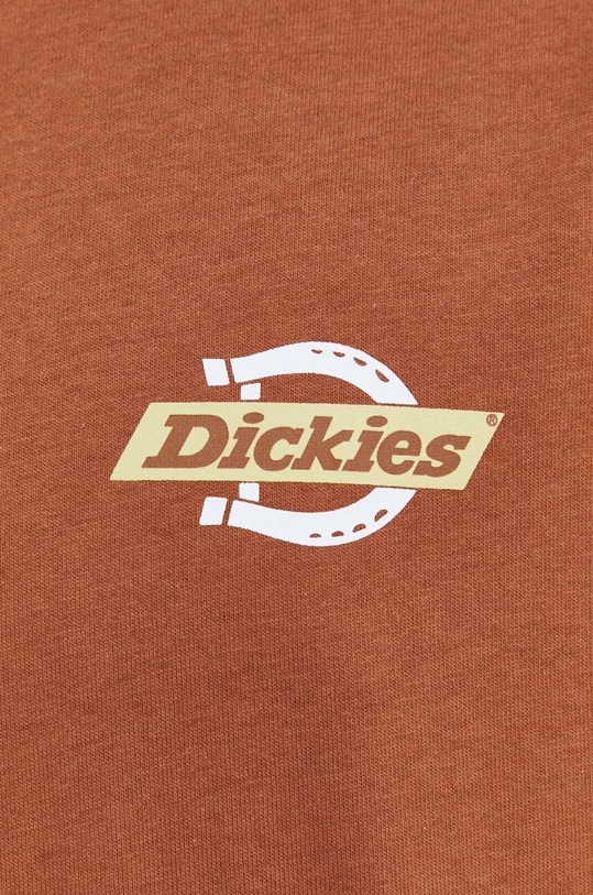 Pamučna majica Dickies SS RUSTON TEE DK0A4XDC smeđa