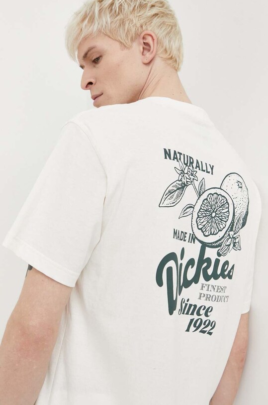 Pamučna majica Dickies RAVEN TEE SS relaxed bež DK0A4YYM