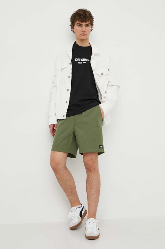 Oblečení Bavlněné tričko Dickies MAX MEADOWS TEE SS DK0A4YRL černá