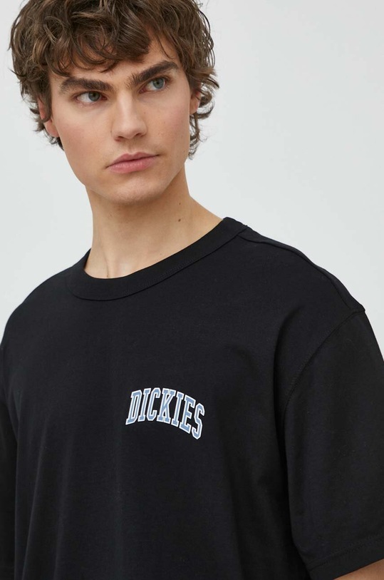 Памучна тениска Dickies AITKIN CHEST TEE SS черен DK0A4Y8O
