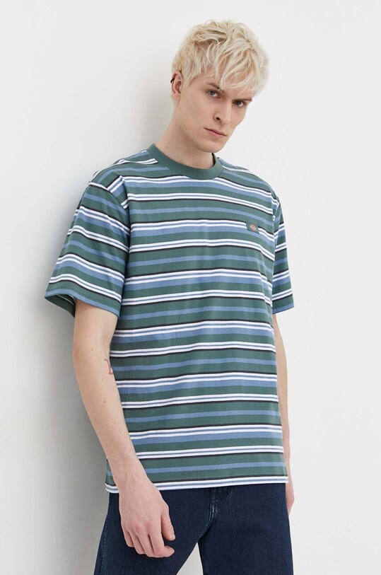 Бавовняна футболка Dickies GLADE SPRING TEE SS зелений DK0A4YR1