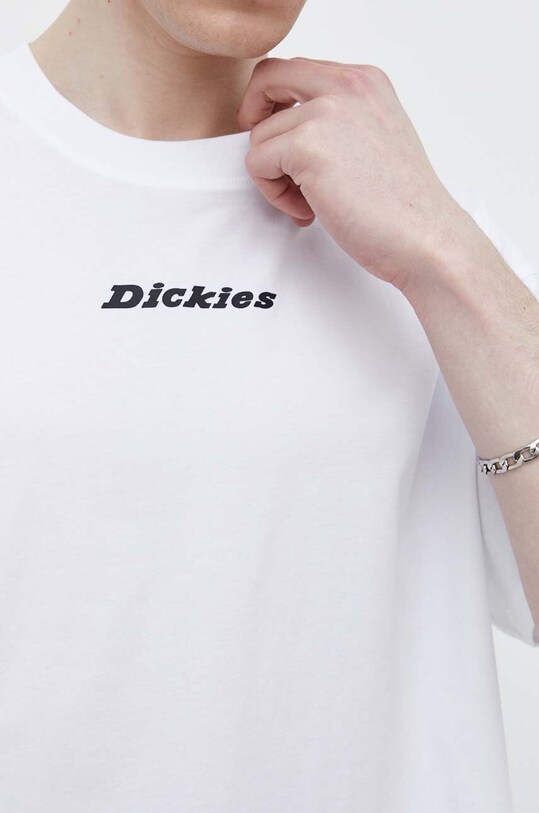 Bombažna kratka majica Dickies ENTERPRISE TEE SS DK0A4YRN bela