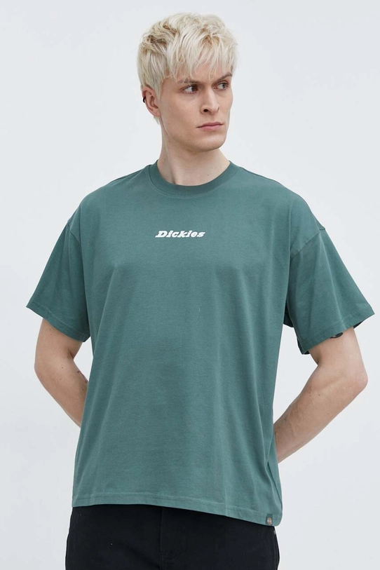 Pamučna majica Dickies ENTERPRISE TEE SS print zelena DK0A4YRN