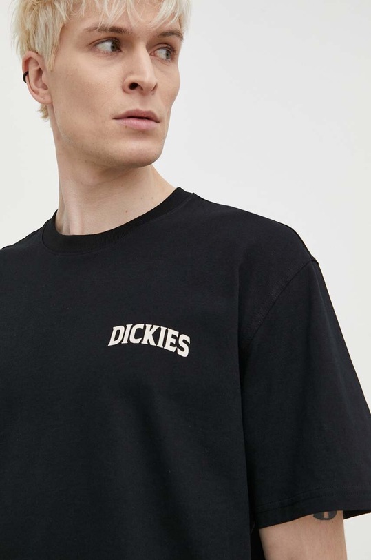 Dickies t-shirt bawełniany ELLISTON TEE SS czarny DK0A4YRM