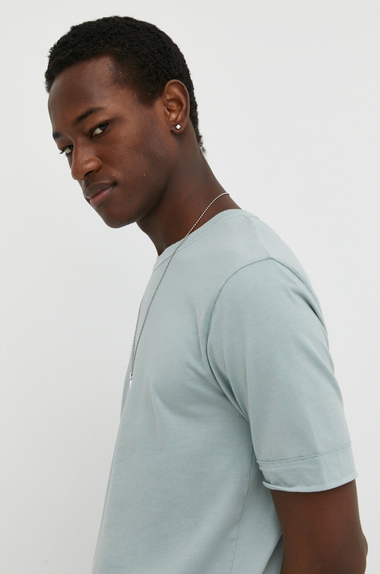 Drykorn t-shirt bawełniany RAPHAEL bawełna niebieski 49017.520045