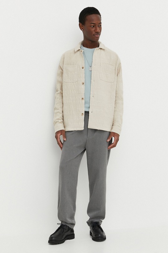 Drykorn t-shirt bawełniany RAPHAEL 49017.520045 niebieski SS24