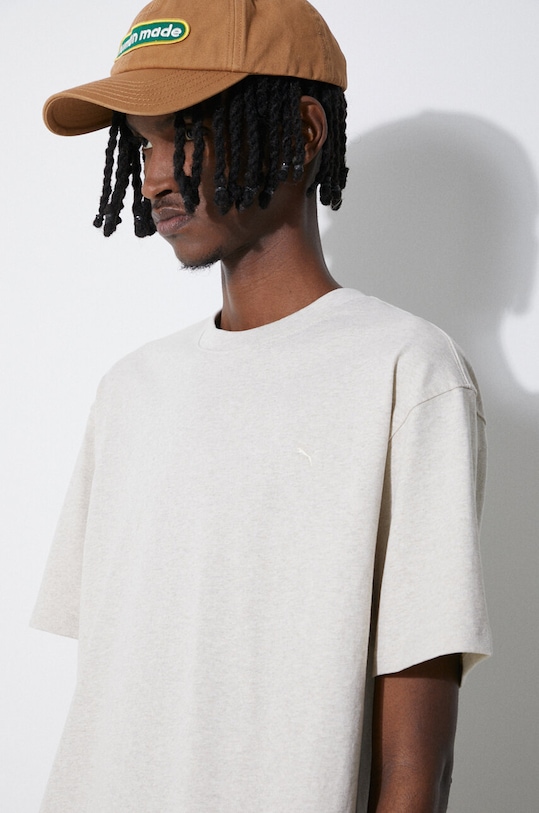 Хлопковая футболка Puma 624009 бежевый