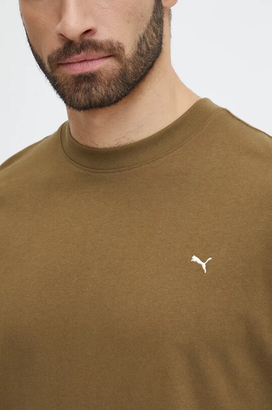 Puma t-shirt bawełniany MMQ 624009 zielony