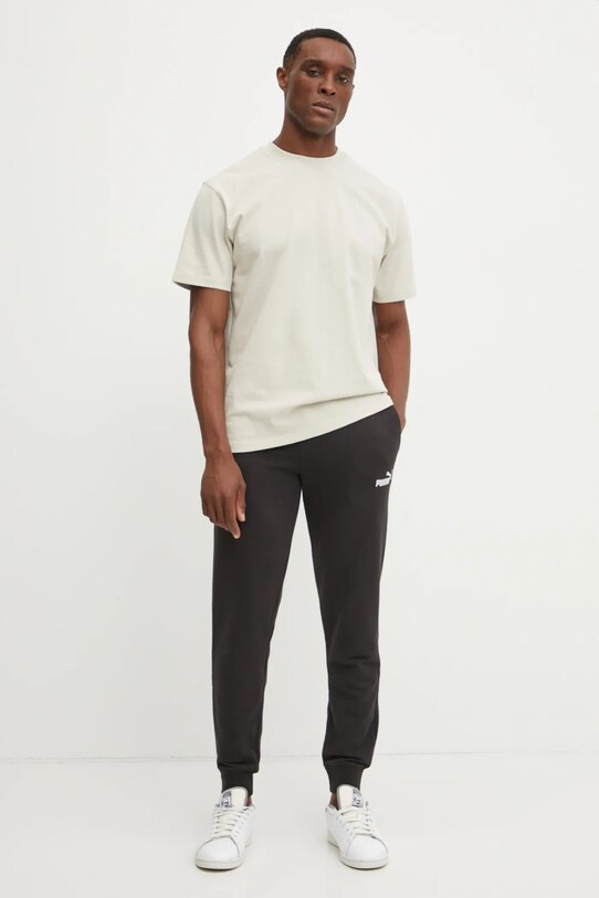 Bavlnené tričko Puma MMQ 624009 béžová SS25