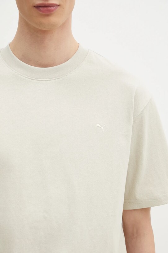 Бавовняна футболка Puma MMQ бежевий 624009