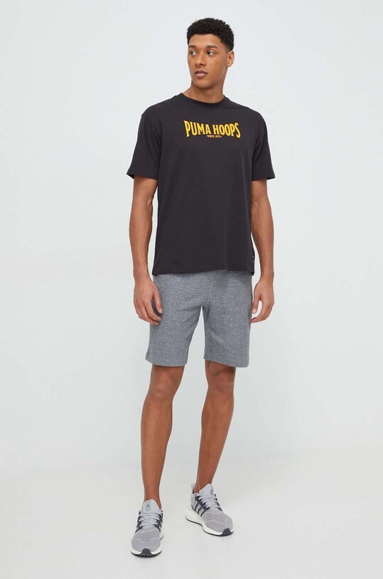 Bavlnené tričko Puma 624755 čierna SS24