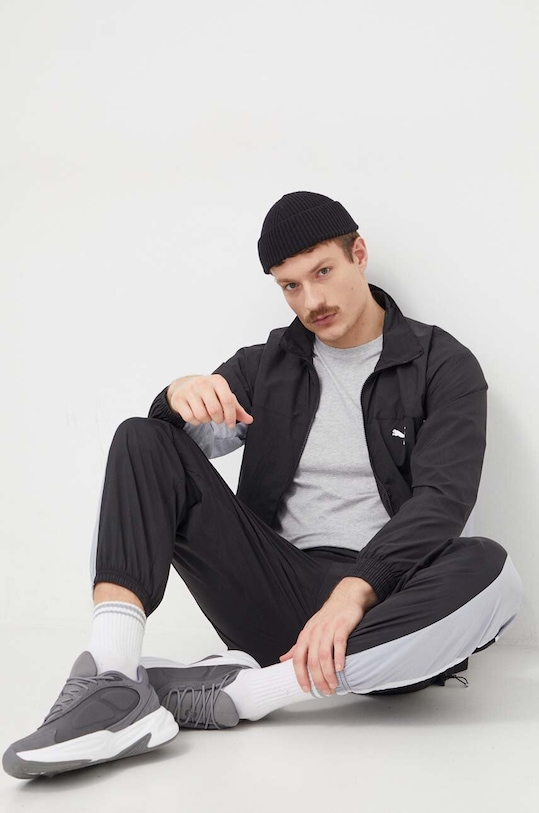 Puma tricou din bumbac 674470 gri AW24