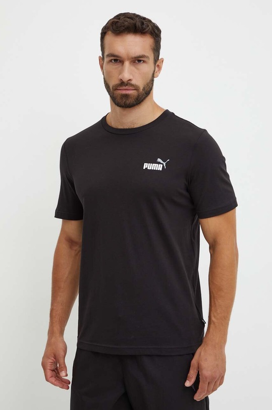 Бавовняна футболка Puma бавовна чорний 674470