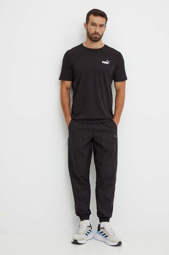 Бавовняна футболка Puma 674470 чорний AW24