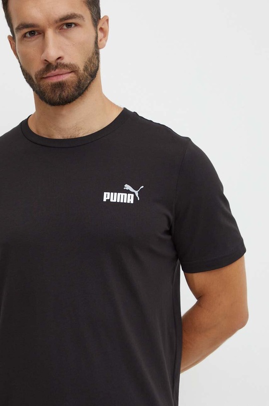 Бавовняна футболка Puma чорний 674470