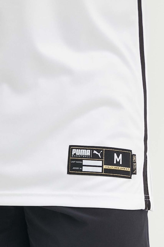 Puma tricou de antrenament Hoops Team Game 676628 alb