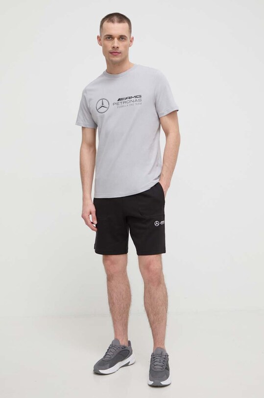 Puma tricou din bumbac 623762 gri SS24
