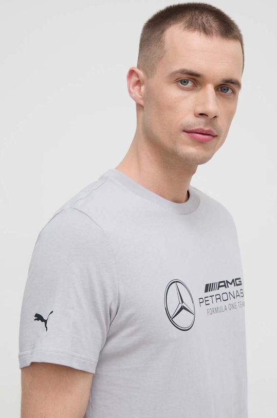 Pamučna majica Puma siva 623762