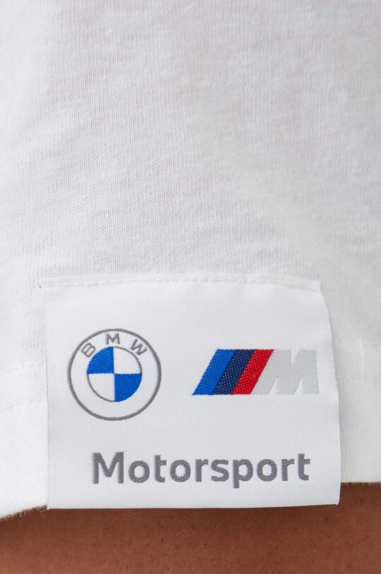 Puma pamut póló x BMW Motorsport 624165 bézs