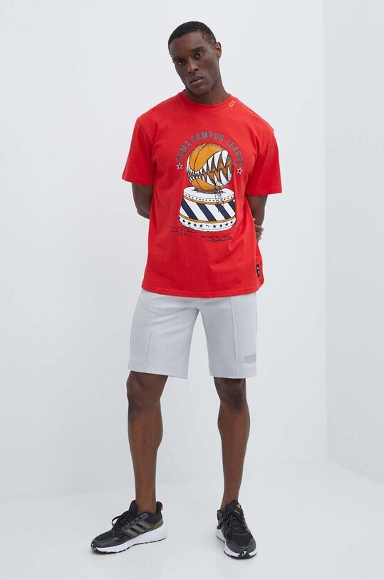 Хлопковая футболка Puma 624740 красный SS24