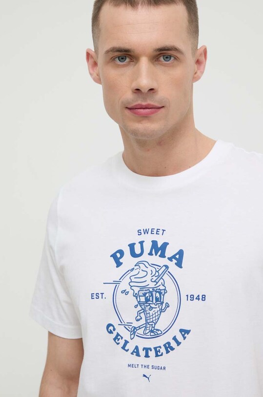 Хлопковая футболка Puma белый 625416