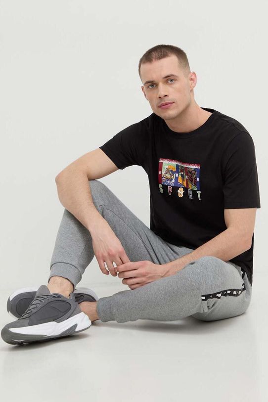 Puma t-shirt bawełniany 625418 czarny SS24