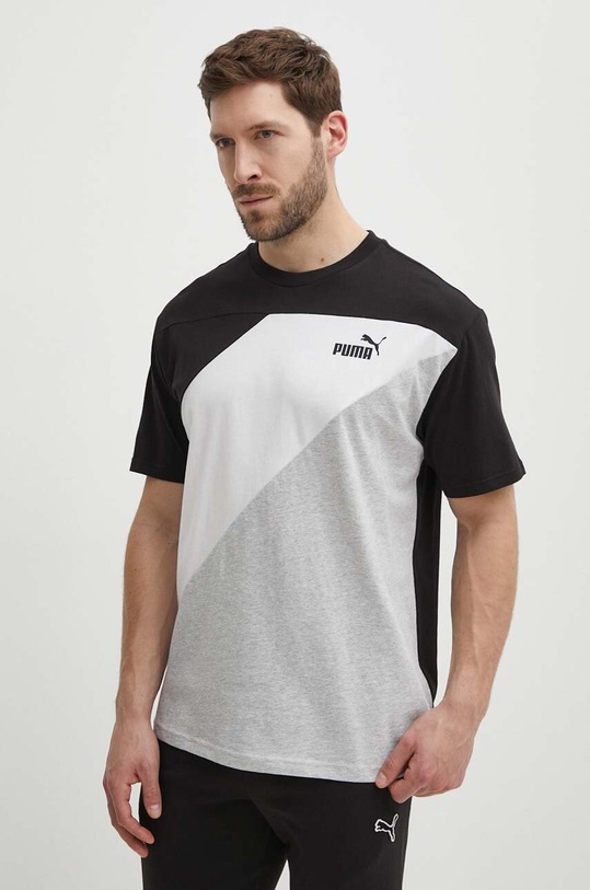 Puma tricou din bumbac POWER cu modele negru 678929