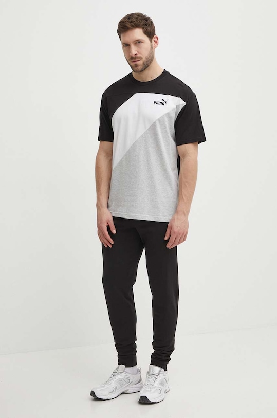 Puma tricou din bumbac POWER 678929 negru SS24