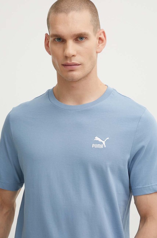 Puma t-shirt bawełniany regular niebieski 679187