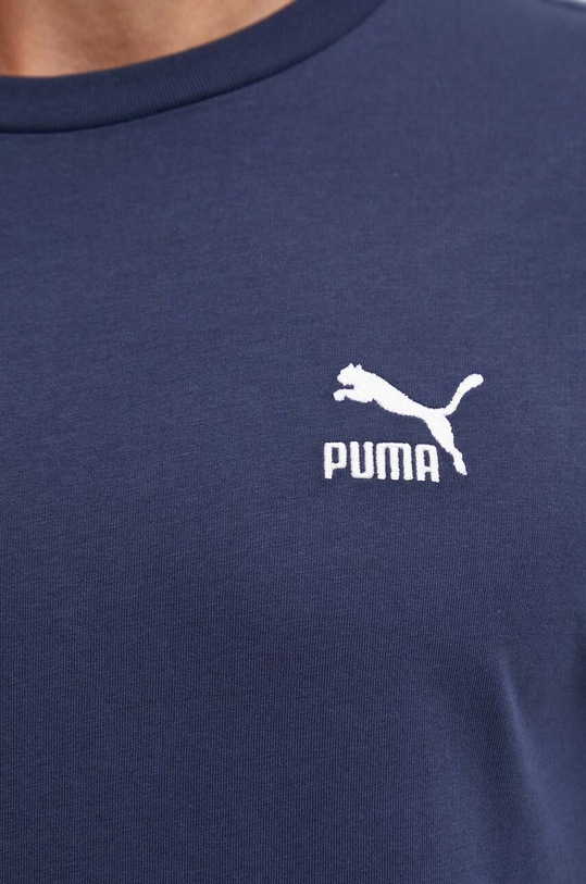Bombažna kratka majica Puma 679187 mornarsko modra