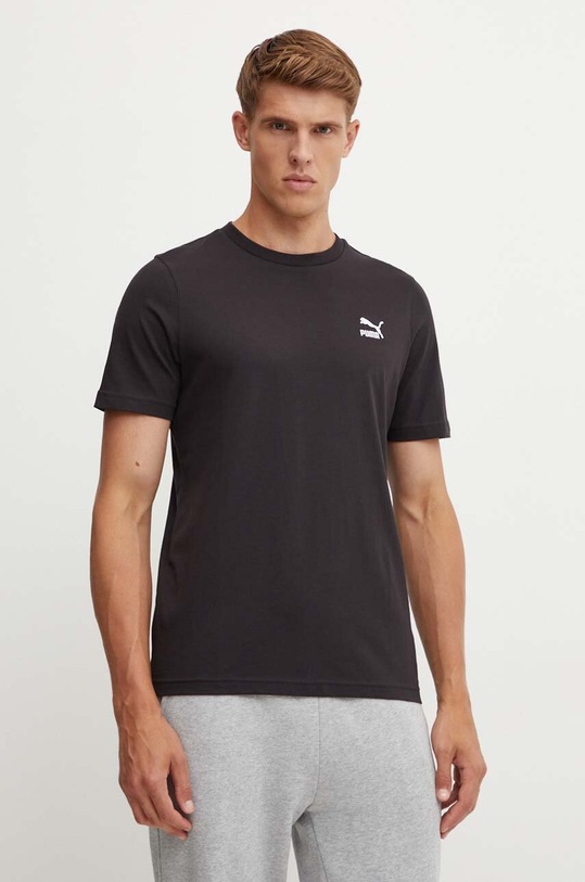 Бавовняна футболка Puma regular чорний 679187