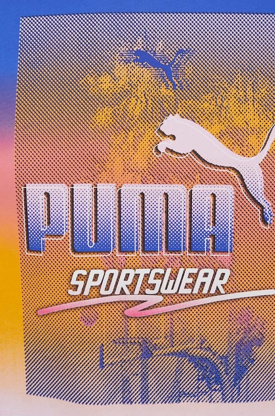Puma t-shirt bawełniany 680180 biały