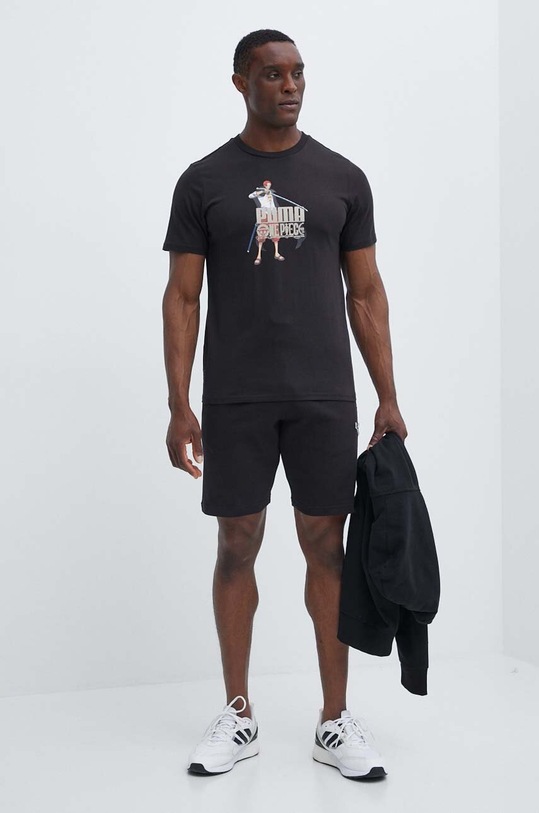Puma t-shirt in cotone PUMA X ONE PIECE 624665 nero SS24