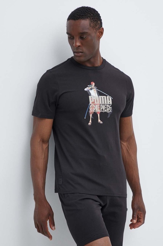 Puma t-shirt in cotone PUMA X ONE PIECE nero 624665