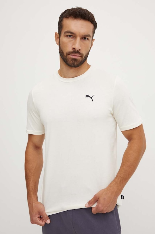 Puma tricou din bumbac BETTER ESSENTIALS uni bej 675977