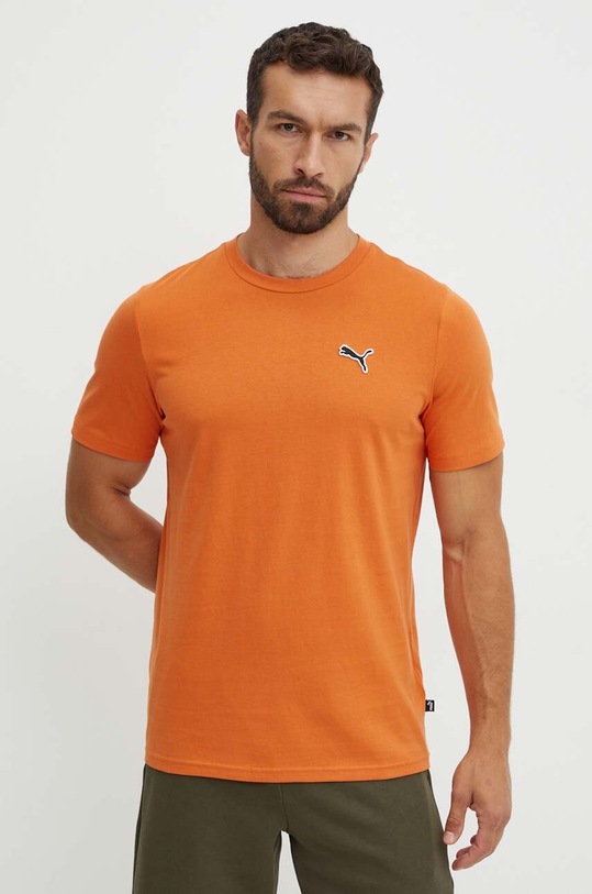 Puma tricou din bumbac BETTER ESSENTIALS portocaliu 675977