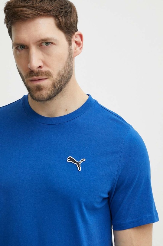 Памучна тениска Puma BETTER ESSENTIALS тъмносин 675977