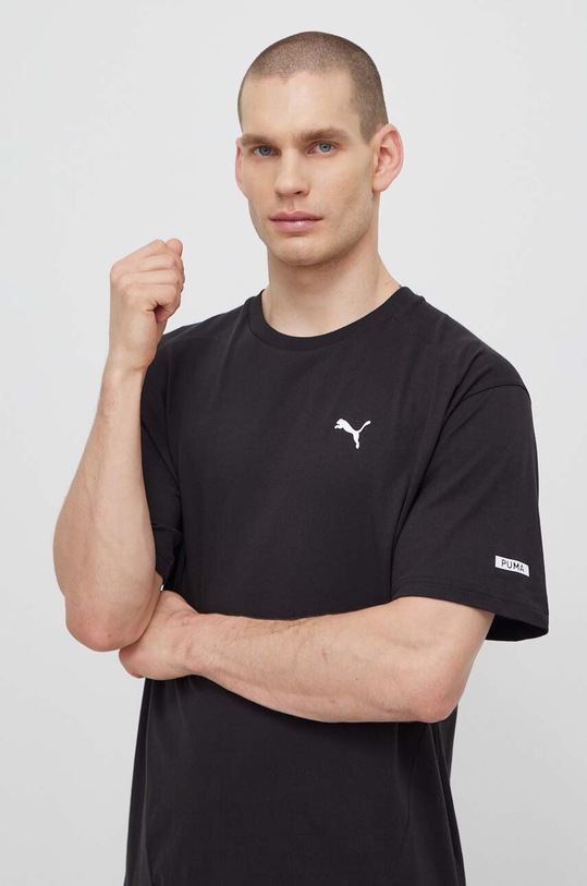 Бавовняна футболка Puma RAD/CAL чорний 678913