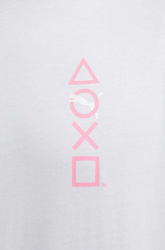 Хлопковая футболка Puma PUMA X PLAYSTATION 624694 серый